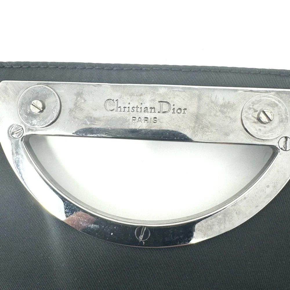 Christian Dior Vintage Black Malice Nylon Bag – Resin Beaded Strap, Galliano Era - Picture 6 of 10